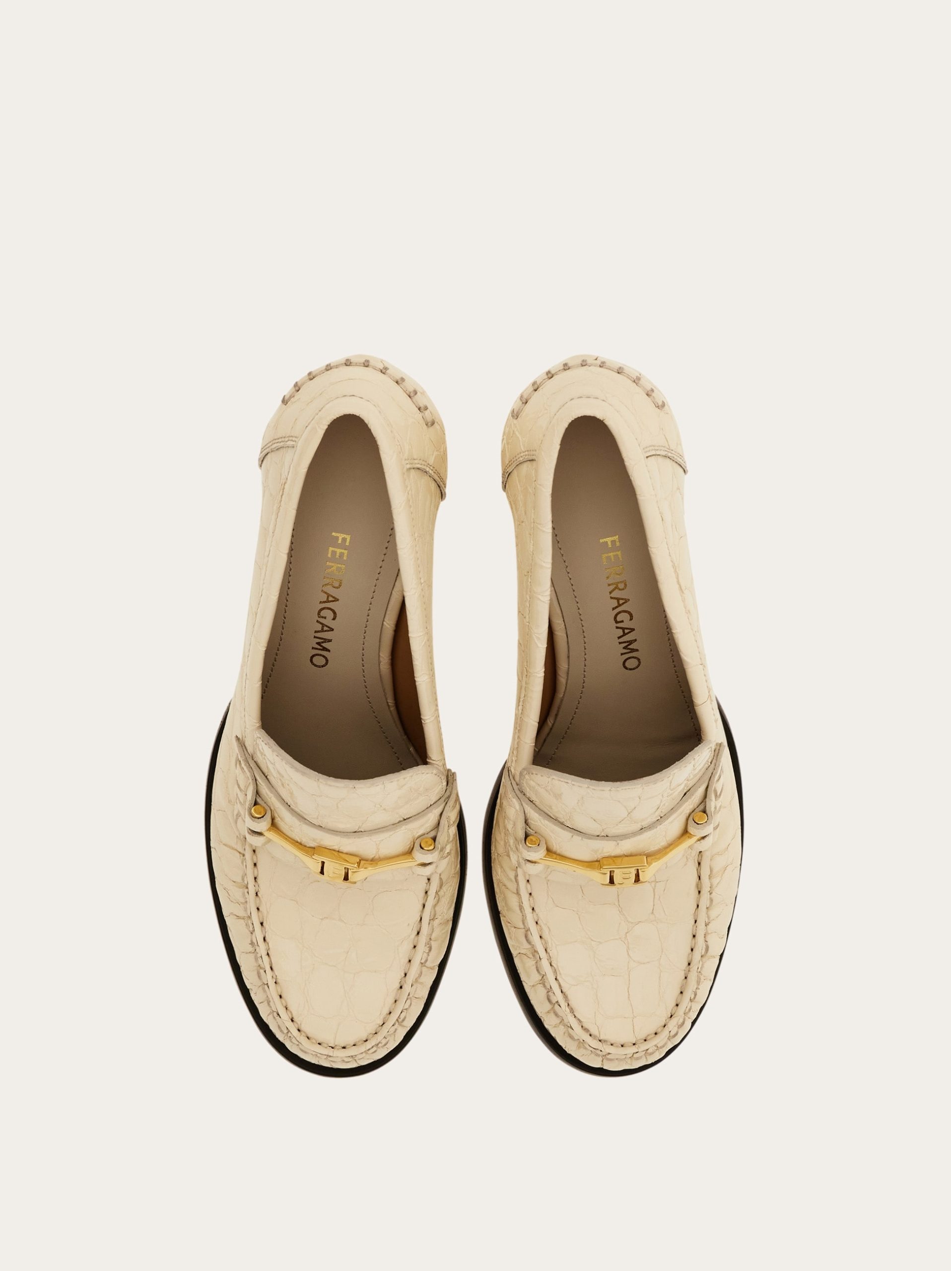 Ferragamo F buckle heeled loafer - Image 6